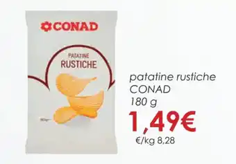 Conad patatine rustiche CONAD 180 g offerta