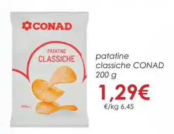 Conad patatine classiche CONAD 200 g offerta