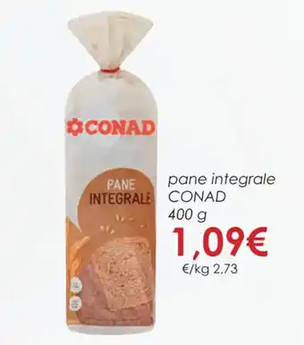 Conad pane integrale CONAD 400 g offerta