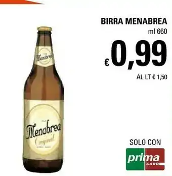 Basko Menabrea Birra offerta