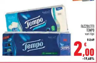 Conad Superstore FAZZOLETTI TEMPO vari tipi offerta