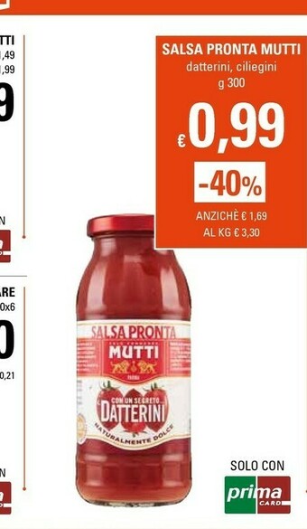 Basko Mutti Passata di pomodoro offerta
