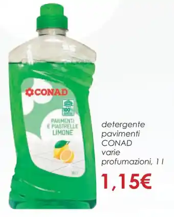 Conad detergente pavimenti CONAD varie profumazioni, 1 l offerta