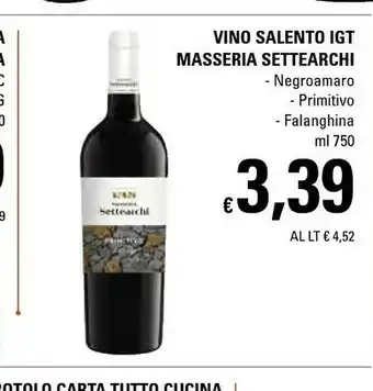Basko Masseria Vino offerta