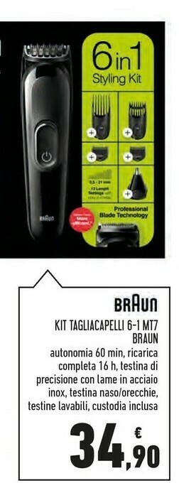 Braun Kit Tagliacapelli 6-1 Mt7