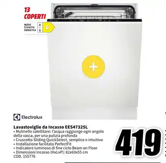 MediaWorld Electrolux Lavastoviglie da Incasso EES47325L offerta
