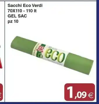 Docks Cash&Carry Gel Sac Sacchi Eco Verdi offerta