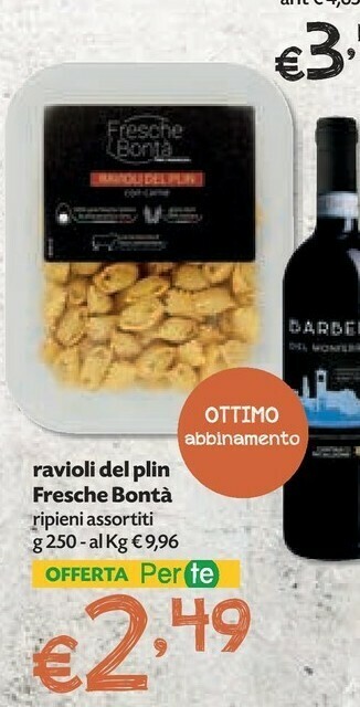 Pam Fresche Bonta Ravioli Del Plin offerta