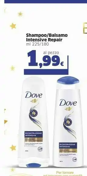 Sigma Dove Shampoo Intensive Repair offerta