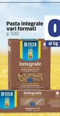 Sigma De Cecco Integrale Spaghetti N. 12 500 G(ml) offerta