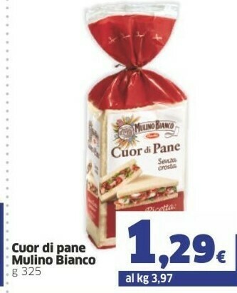 Sigma Mulino Bianco Cuor Di Pane 325 G(ml) offerta