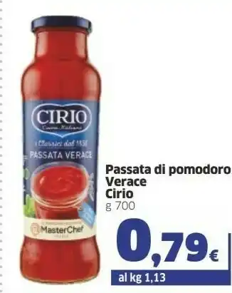 Sigma Cirio La Verace Passata 700 G(ml) offerta