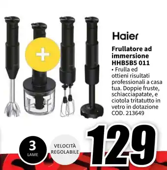 MediaWorld Haier Frullatore ad immersione HHB5B5 011 offerta