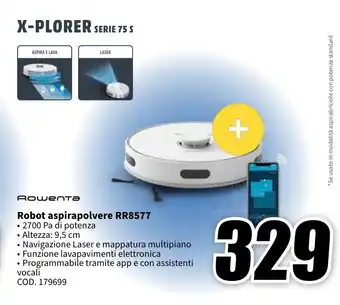 MediaWorld Rowenta Robot aspirapolvere RR8577 offerta