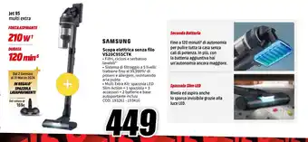 MediaWorld SAMSUNG Scopa elettrica senza filo VS20C955CTK offerta
