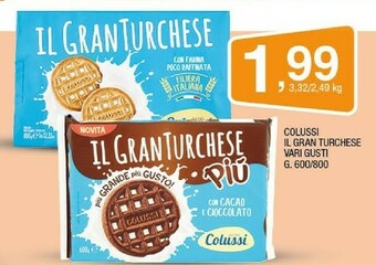 Sigma Colussi Il GranTurchese Più Integrale Con Gocce Di Cioccolato 600 G(ml) offerta