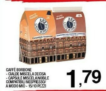 Sigma Caffe Borbone Miscela Decisa Capsule Caffè 15 Pezzo(i) offerta