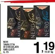 Sigma Novi Tavoletta Di Cioccolato 70% Cacao offerta