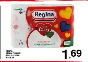 Sigma Regina Di Cuori Asciugatutto 3 Rotoli offerta