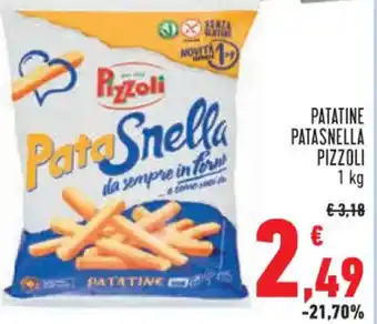 Conad Superstore PATATINE PATASNELLA PIZZOLI 1 kg offerta