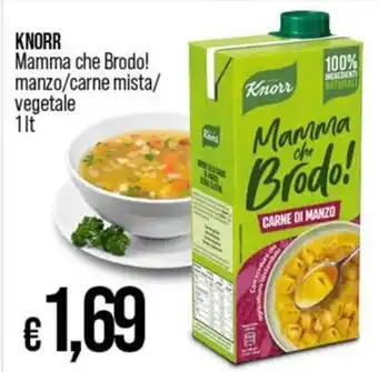 Ipercoop KNORR Mamma che Brodo! manzo/carne mista/ vegetale 1 lt. offerta