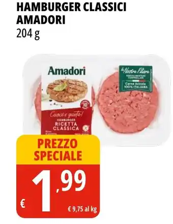 Tigros HAMBURGER CLASSICI AMADORI 204 g offerta