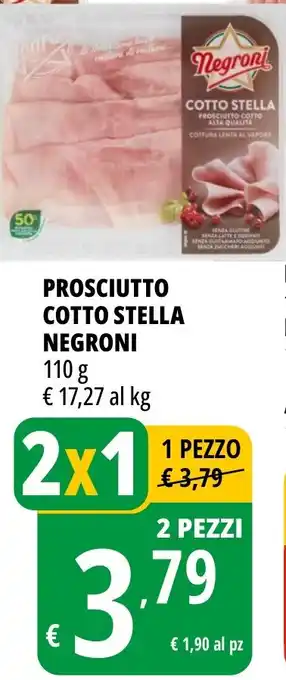 Tigros PROSCIUTTO COTTO STELLA NEGRONI 110 g offerta