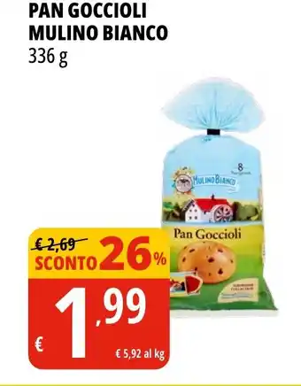Tigros PAN GOCCIOLI MULINO BIANCO 336 g offerta