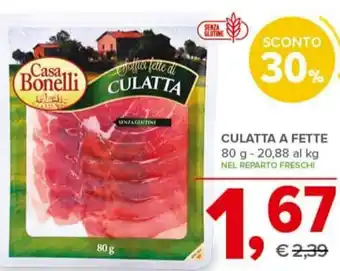 Todis CULATTA A FETTE 80 g offerta