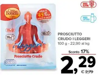 Todis PROSCIUTTO CRUDO I LEGGERI 100 g offerta