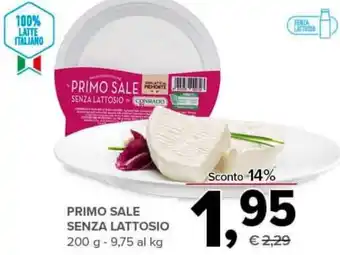 Todis PRIMO SALE SENZA LATTOSIO 200 g offerta