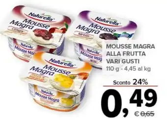 Todis MOUSSE MAGRA ALLA FRUTTA VARI GUSTI 110 g offerta