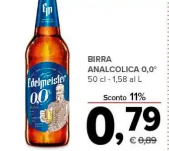 Todis BIRRA ANALCOLICA 0,0⁰ 50 cl offerta