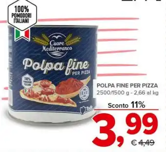 Todis POLPA FINE PER PIZZA 2500/1500 g offerta