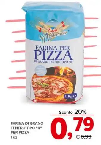 Todis FARINA DI GRANO TENERO TIPO "0" PER PIZZA 1 kg offerta