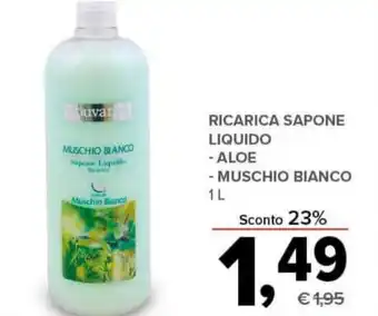Todis RICARICA SAPONE LIQUIDO - ALOE - MUSCHIO BIANCO 1 l offerta