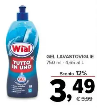 Todis GEL LAVASTOVIGLIE 750 ml offerta