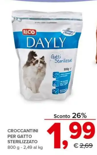 CROCCANTINI PER GATTO STERILIZZATO 800 g