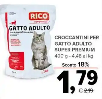 Todis CROCCANTINI PER GATTO ADULTO SUPER PREMIUM 400 g offerta