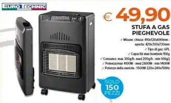 Todis STUFA A GAS PIEGHEVOLE offerta