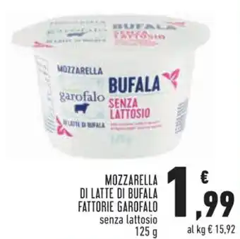 Conad Superstore MOZZARELLA DI LATTE DI BUFALA FATTORIE GAROFALO senza lattosio 125 g offerta