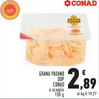 Conad Superstore GRANA PADANO DOP CONAD a scaglie 150g offerta