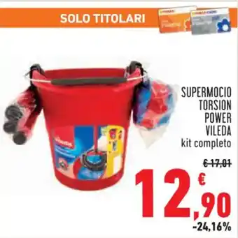 Conad Superstore SUPERMOCIO TORSION POWER VILEDA kit completo offerta