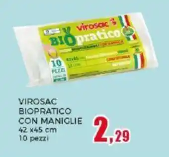 VIROSAC BIOPRATICO CON MANIGLIE 42 x45 cm 10 pezzi