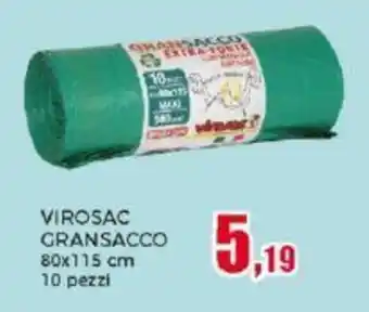 VIROSAC GRANSACCO 80x115 cm 10 pezzi