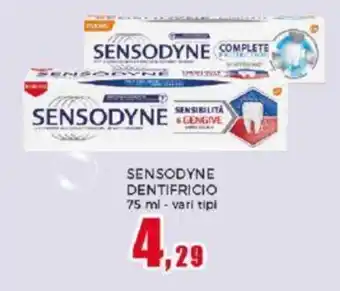 Happy Casa SENSODYNE DENTIFRICIO 75 ml - vari tipi offerta