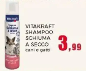 Happy Casa VITAKRAFT SHAMPOO SCHIUMA A SECCO cani e gatti offerta