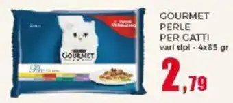 Happy Casa GOURMET PERLE PER GATTI vari tipi - 4x85 gr offerta