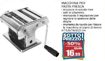 MACCHINA PER PASTA FRESCA H 13,5x19x20,5 cm