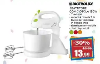 Happy Casa DICTROLUX SBATTITORE CON CIOTOLA 150W offerta